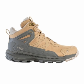 Slip Resistant Rough Terrain Oboz Katabatic Mid B-DRY Hiking Boot (Women) - Acorn