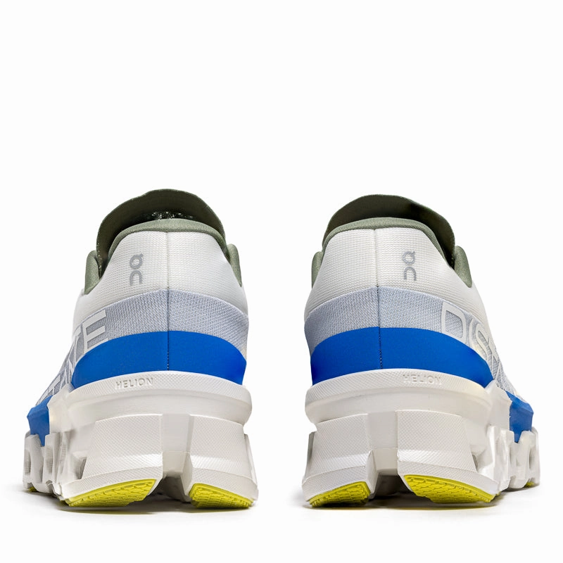 Women's DISTANCE x On Cloudmonster 2 - White/Lapis Quick Slip Zip Up Style