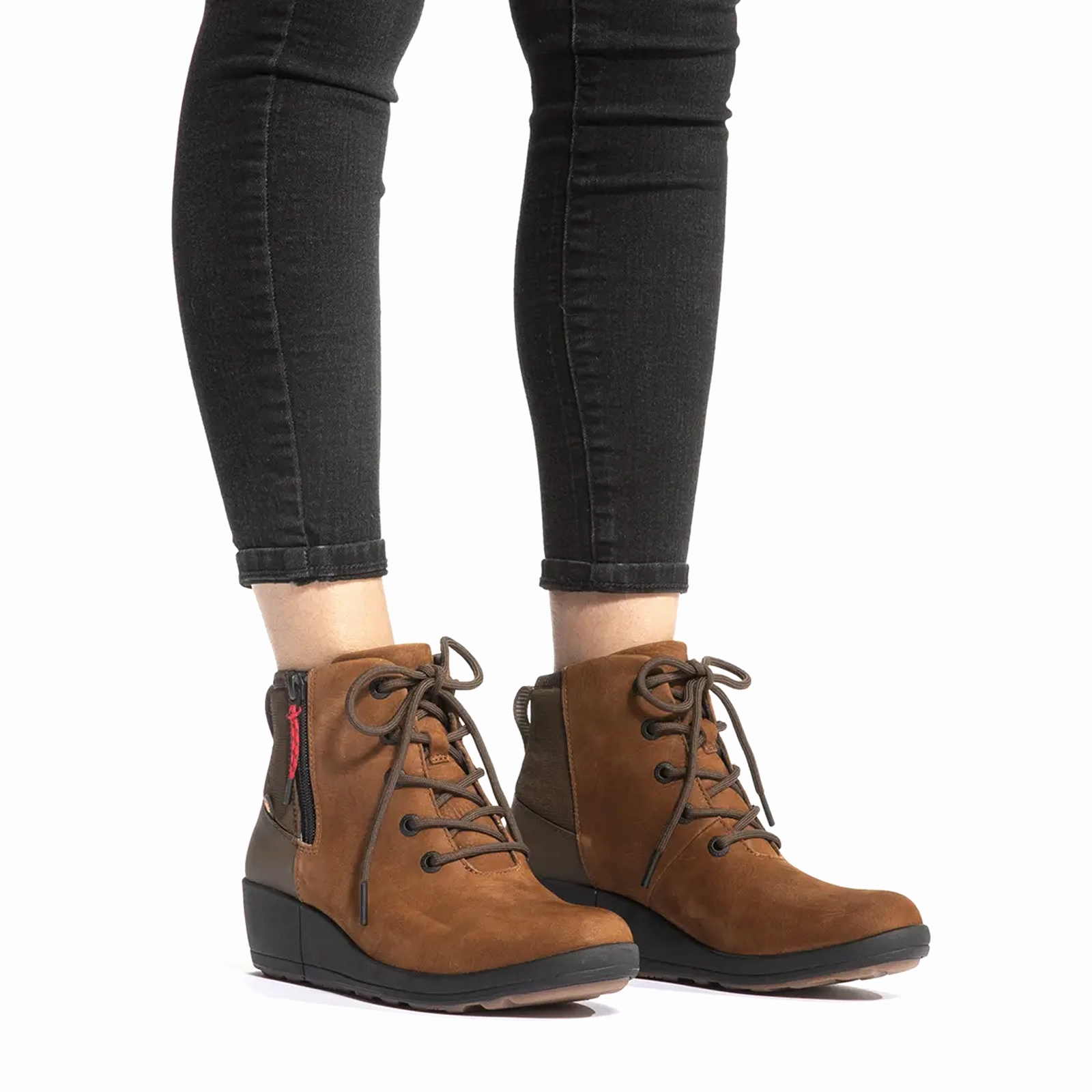 Trail Ready Bogs Vista Rugged Lace Waterproof Ankle Boot (Women) - Cognac Multi