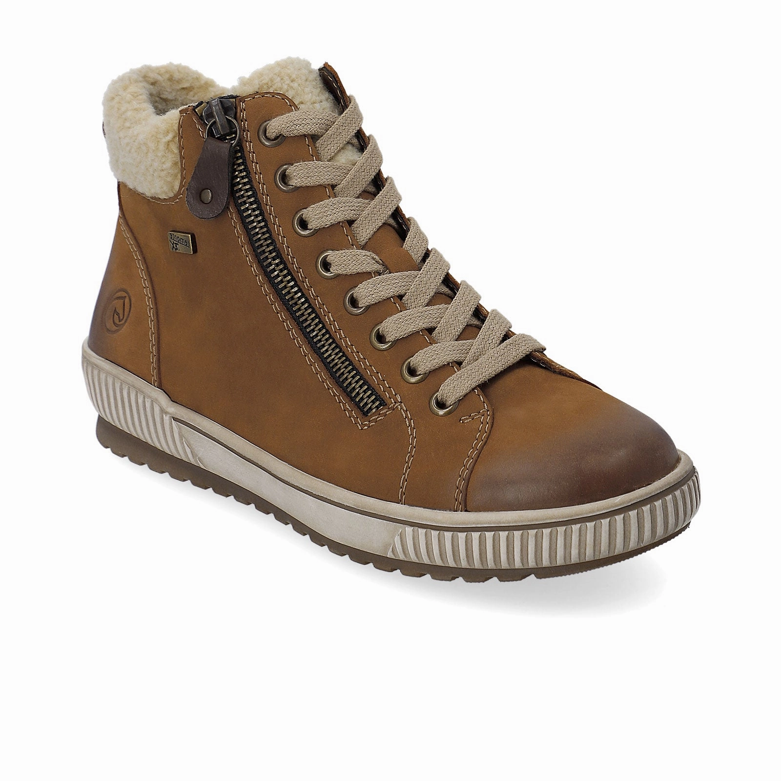 Cushioned Step Urban Traveler Remonte Maditta D0770 Ankle Boot (Women) - Noccia/Beige/Brown