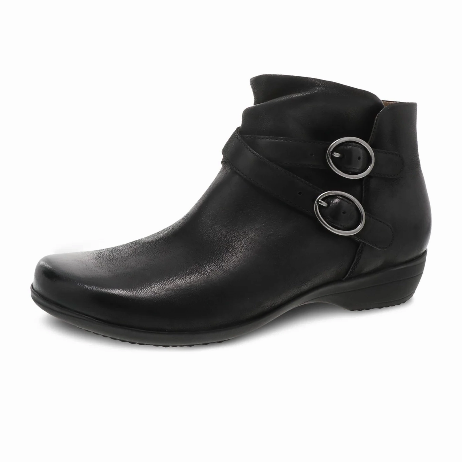 Dansko Faithe Ankle Boot (Women) - Black Burnished Nubuck Waterproof River Crossing Cold Weather