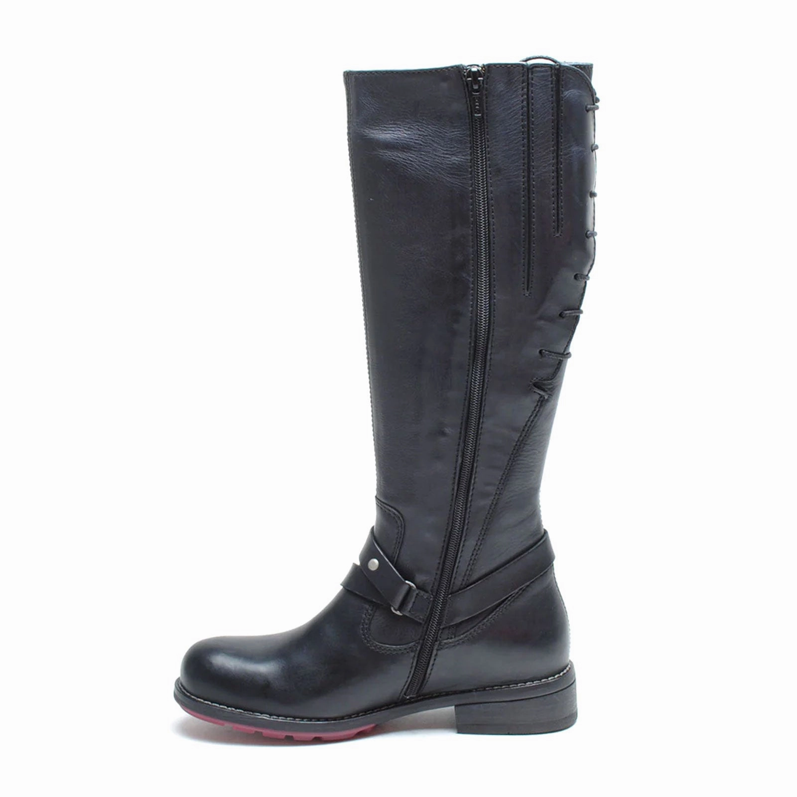 Breathable Backcountry Camper All Weather Windy Weather Wolky Belmore Tall Boot (Women) - Black