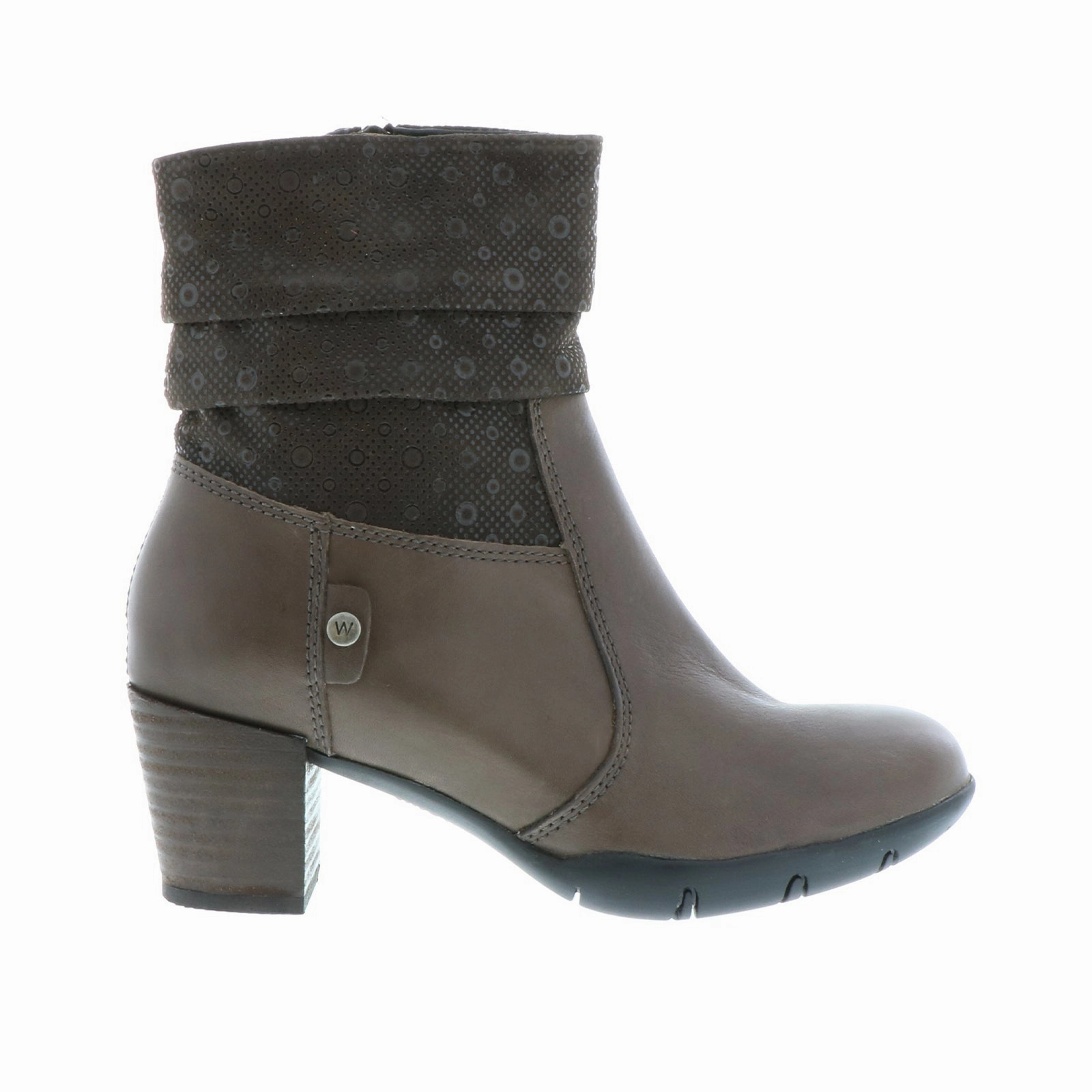 All-Weather Wear Fast Step Wolky Colville Heeled Mid Boot (Women) - Gray