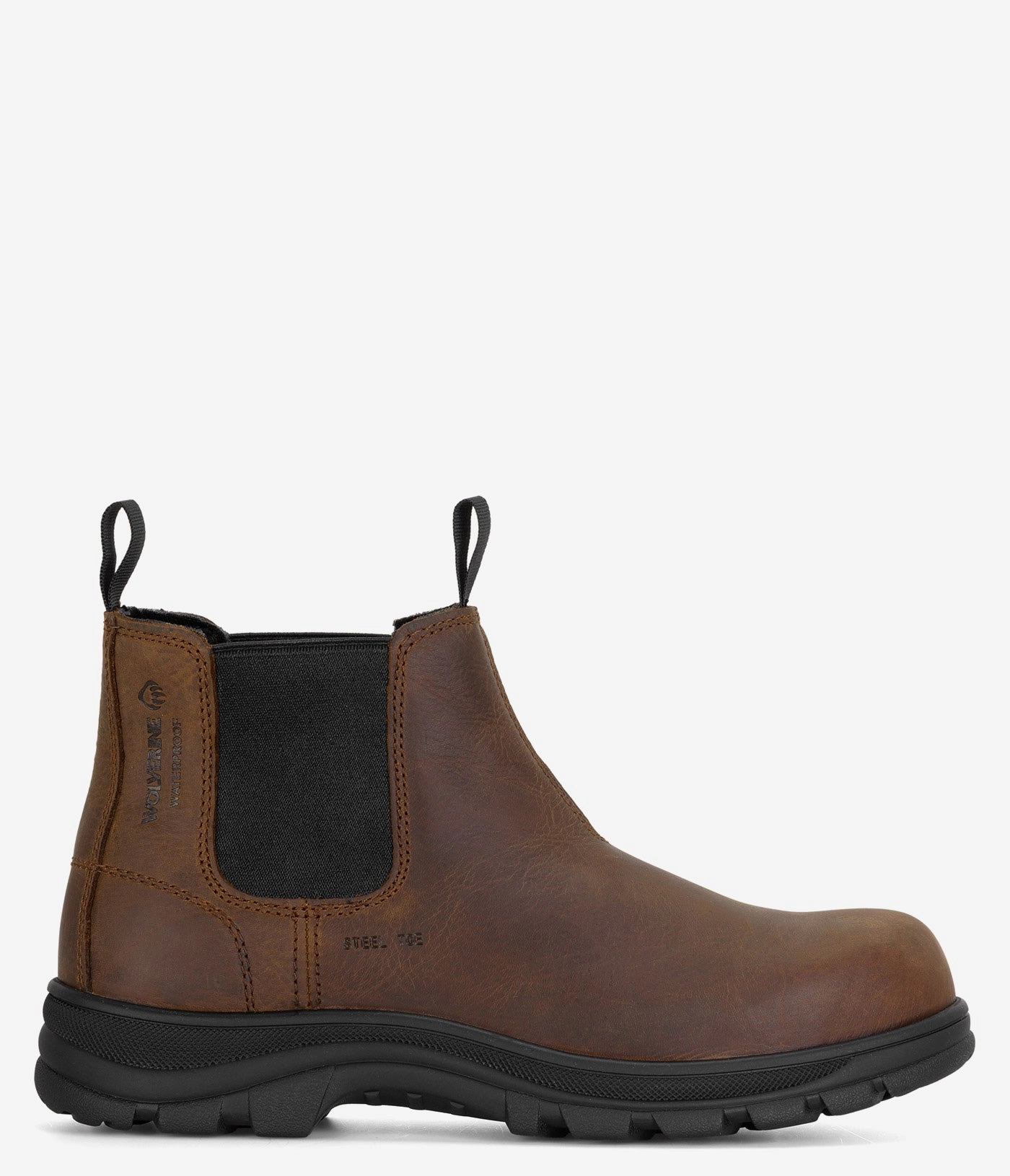 Wolverine Carlsbad Steel Toe Slip-On Work Romeo - Men Seamless Interior Compression Molded EVA