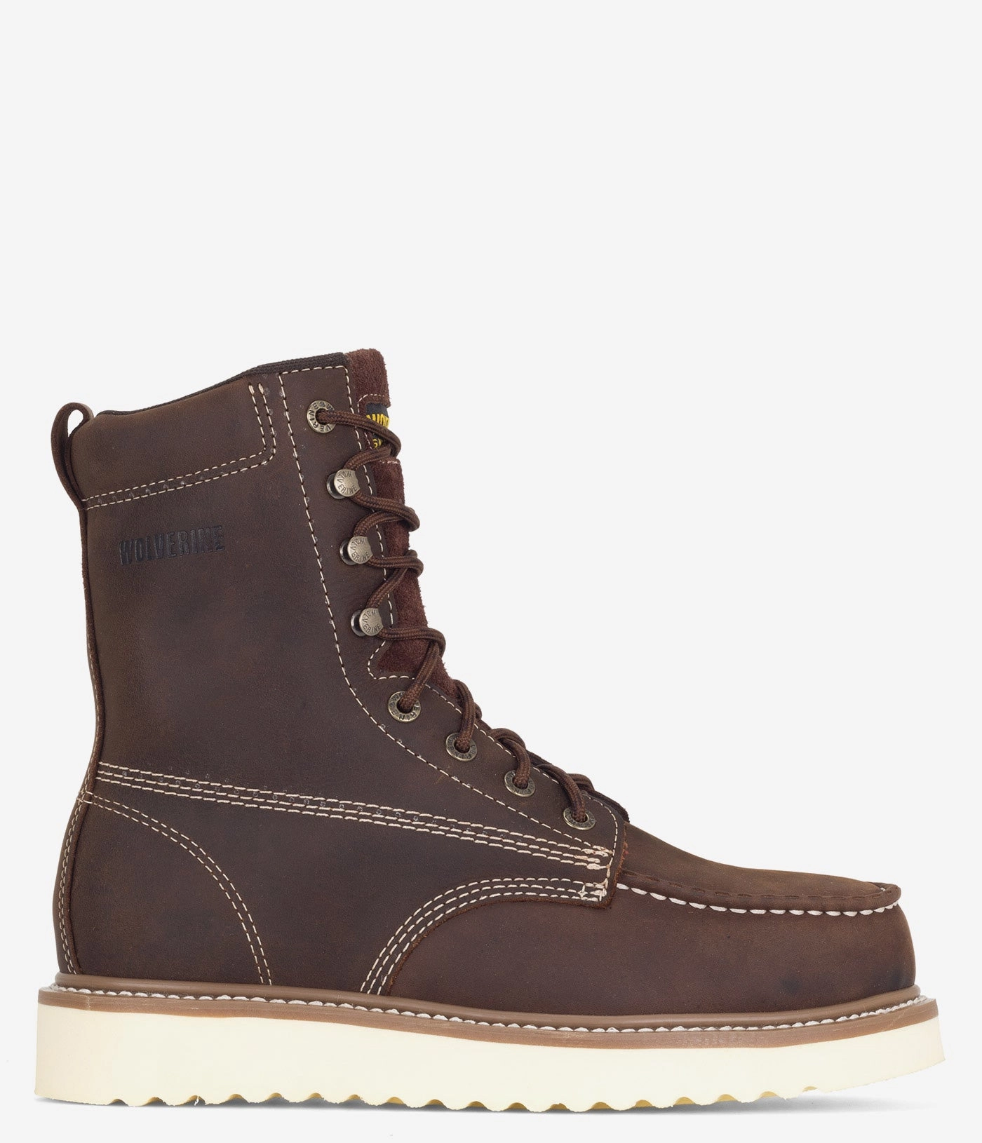 Wolverine Loader 8" Safety Toe Wedge Boot - Men elegant user Layered Chic