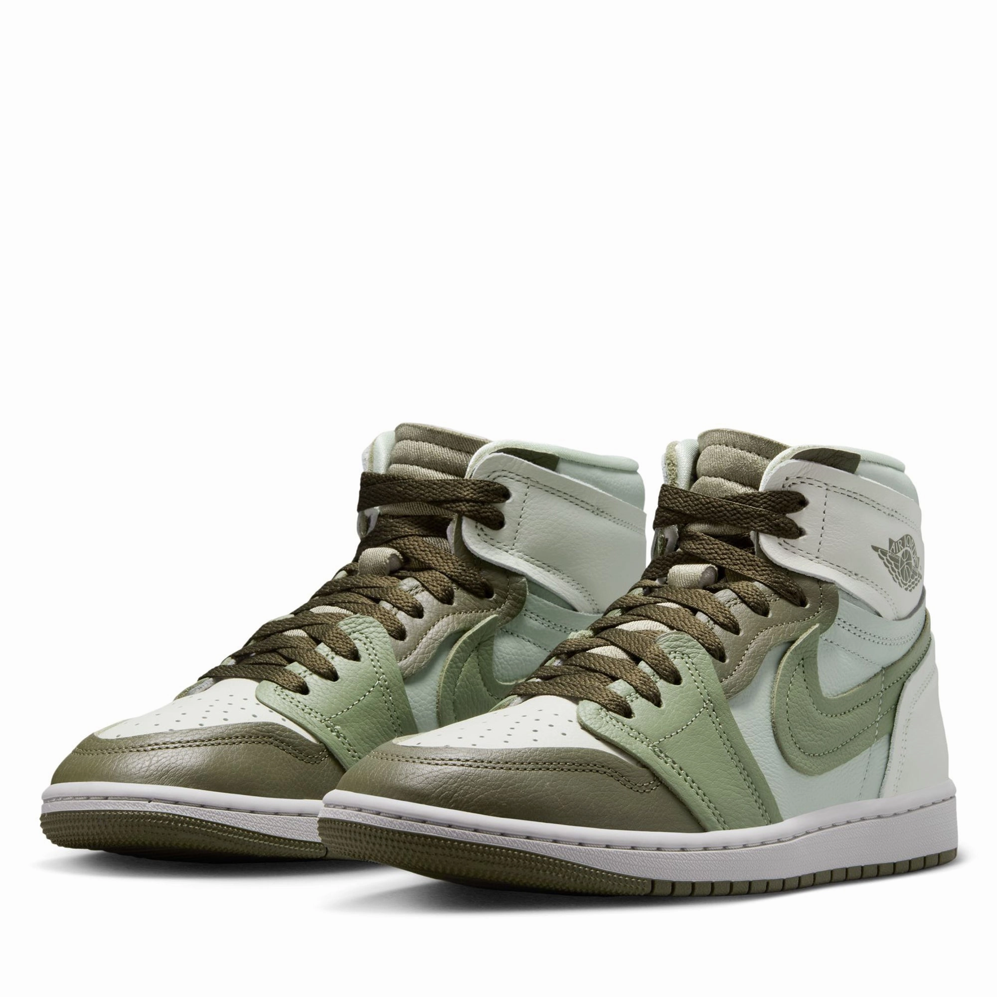 Women's Air Jordan 1 High Method of Make - Medium Olive/Oil Green Reinforced Form Nature Lover