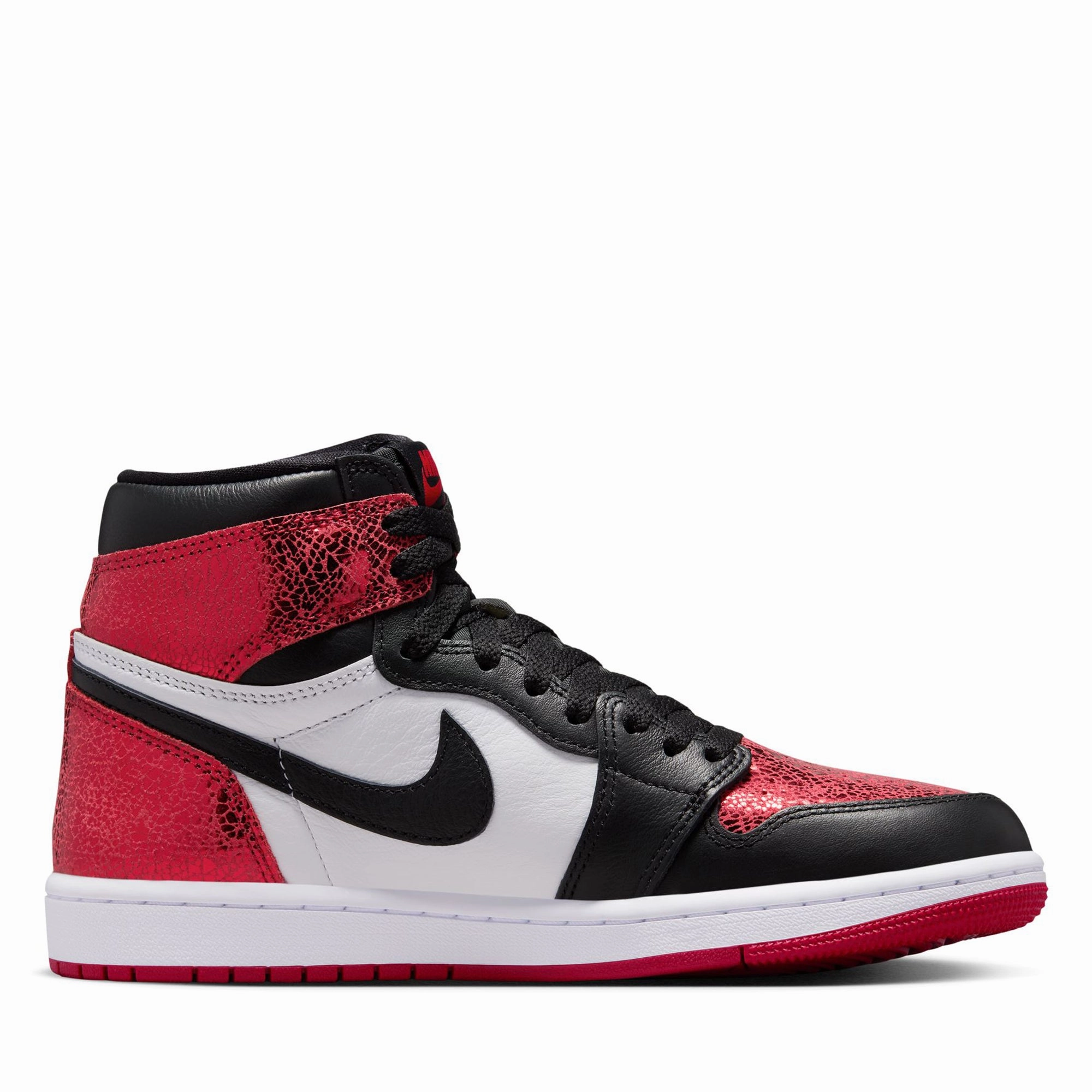 Women's Air Jordan 1 Retro High OG 'Ruby' - Varsity Red/Black Feather Light Rough Trail Hiker Warm Comfort