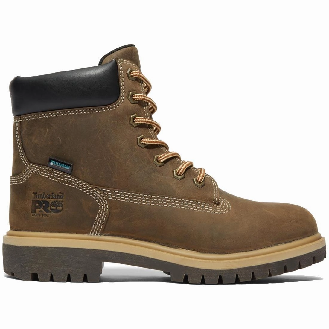 sensible Heat Resistant Outsole Women's Direct Attach 6 Inch Soft Toe Waterproof Ins 200G Boot Brown