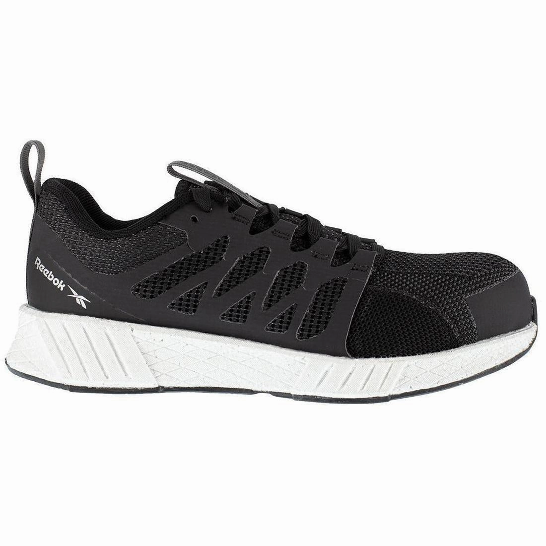 desert Shock absorption tech Women's Fusion Flexweave? Composite-Toe Athletic Work Shoe Black