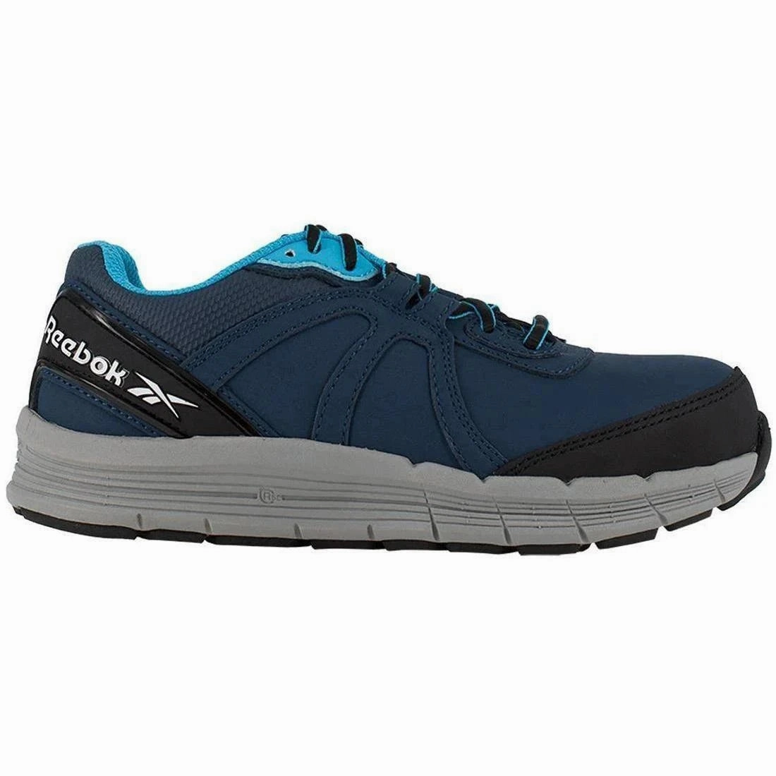 Minimalist Women's Guide Steel-Toe Athletic Work Shoe Navy/Light Blue