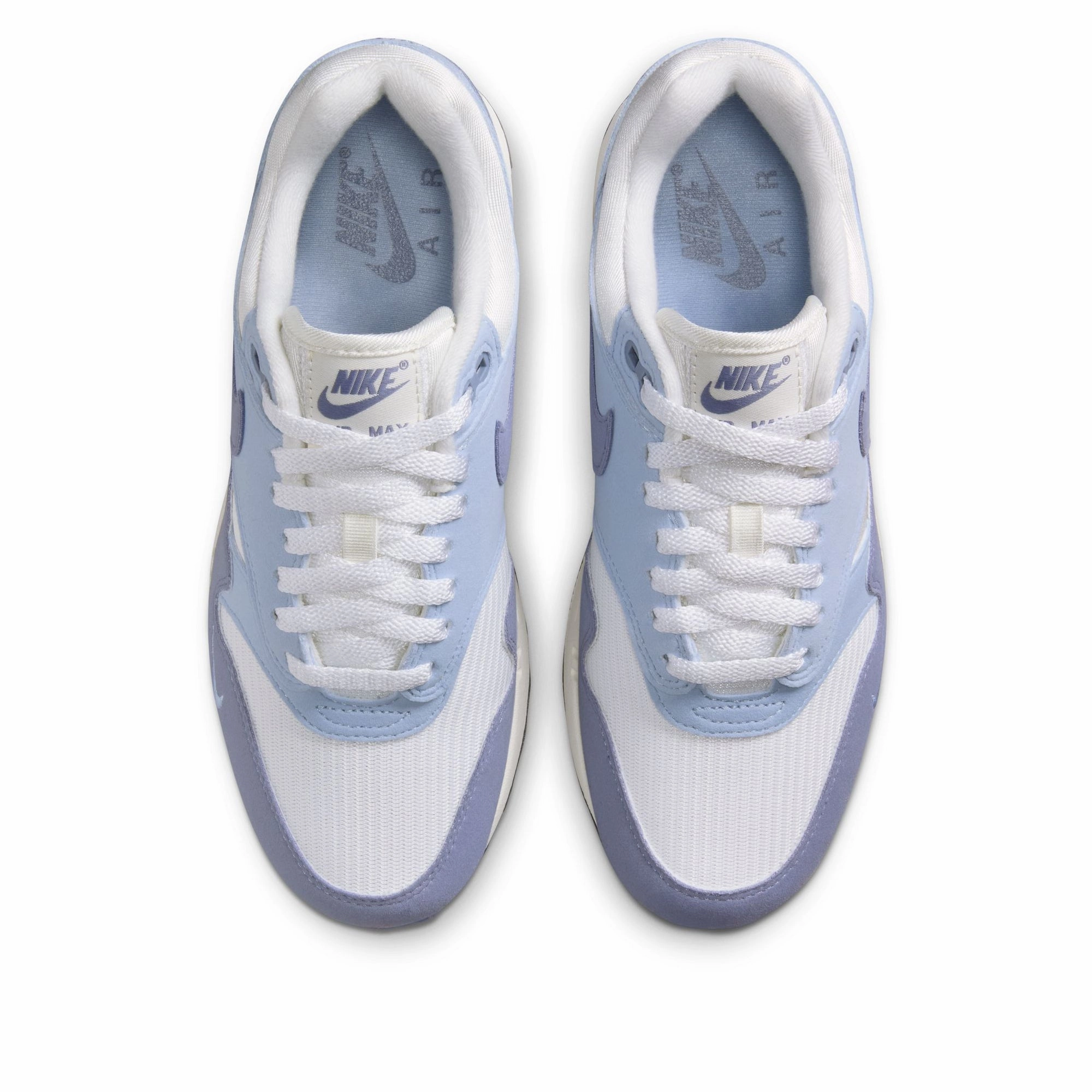 Women's Nike Air Max 1 '87 Textile - Sail/Ashen Slate Perfect For Hiking Flexible Frame Trail Exploration