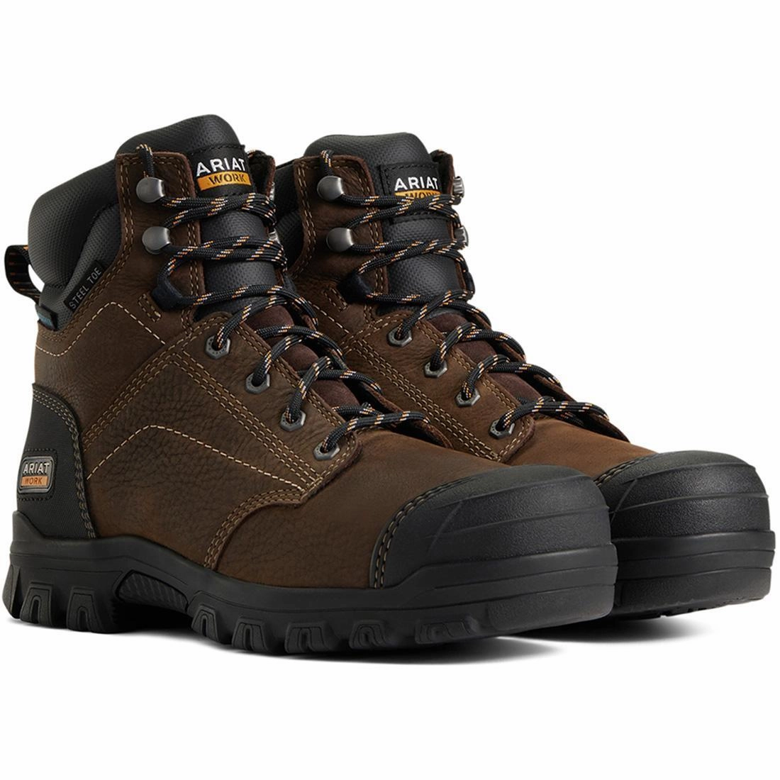 wettest Women's Treadfast 6" Steel-Toe Work Boot Dark Brown