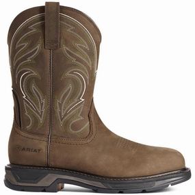 WorkHog XT Cottonwood Carbon Toe Work Boot Distressed Brown Anti Static Materials Reliable Performance