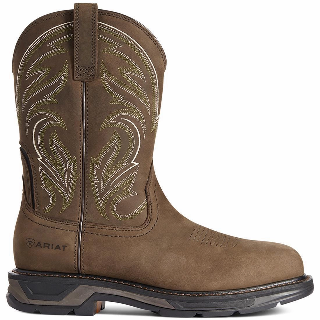 WorkHog XT Cottonwood Carbon Toe Work Boot Distressed Brown Microfiber Inner Lining