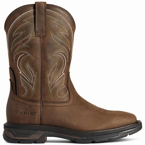 WorkHog XT Cottonwood Work Boot Distressed Brown anti - slip outsole Fair