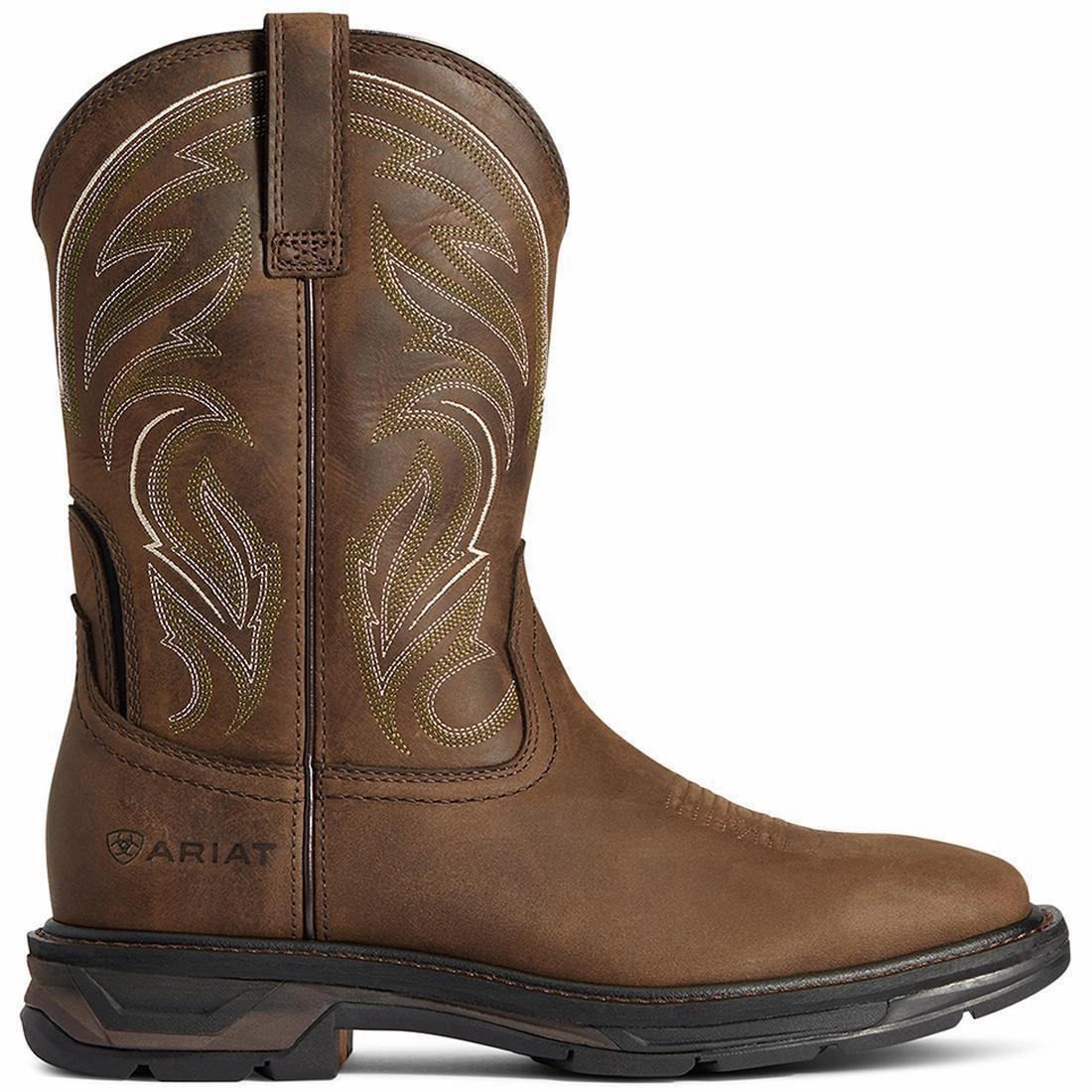 WorkHog XT Cottonwood Work Boot Distressed Brown anti - slip outsole Fair