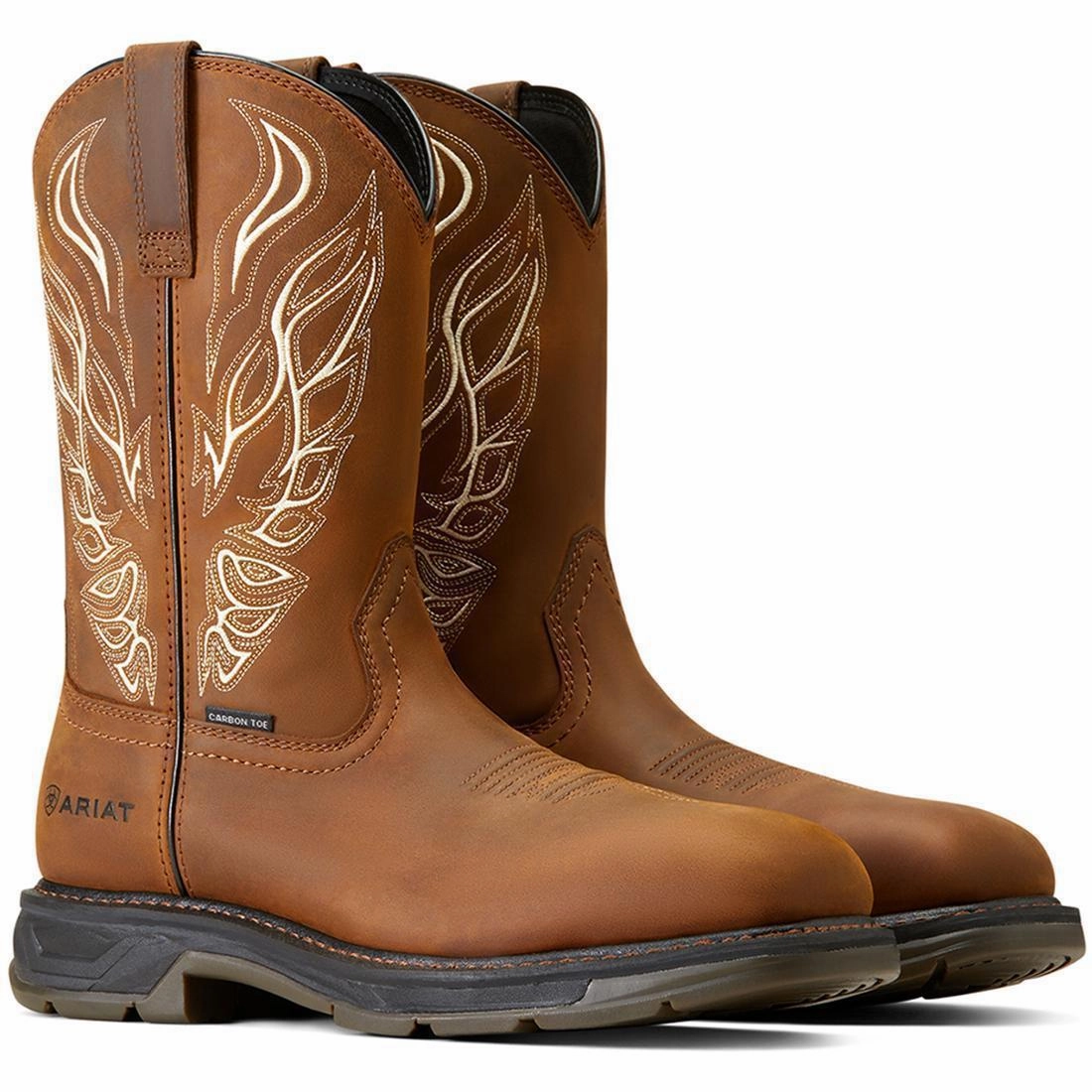 WorkHog XT Phoenix Carbon Toe Work Boot Distressed Brown deepest Microfiber Inner Lining