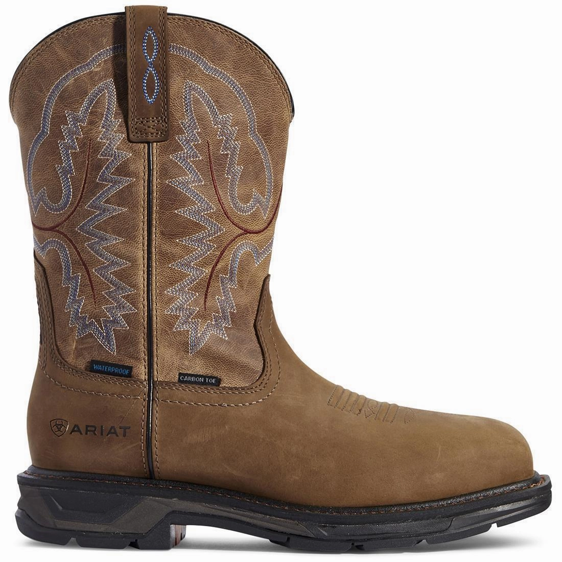 Attractive WorkHog XT Wide Square Toe Waterproof Carbon Toe Work Boot Distressed Brown