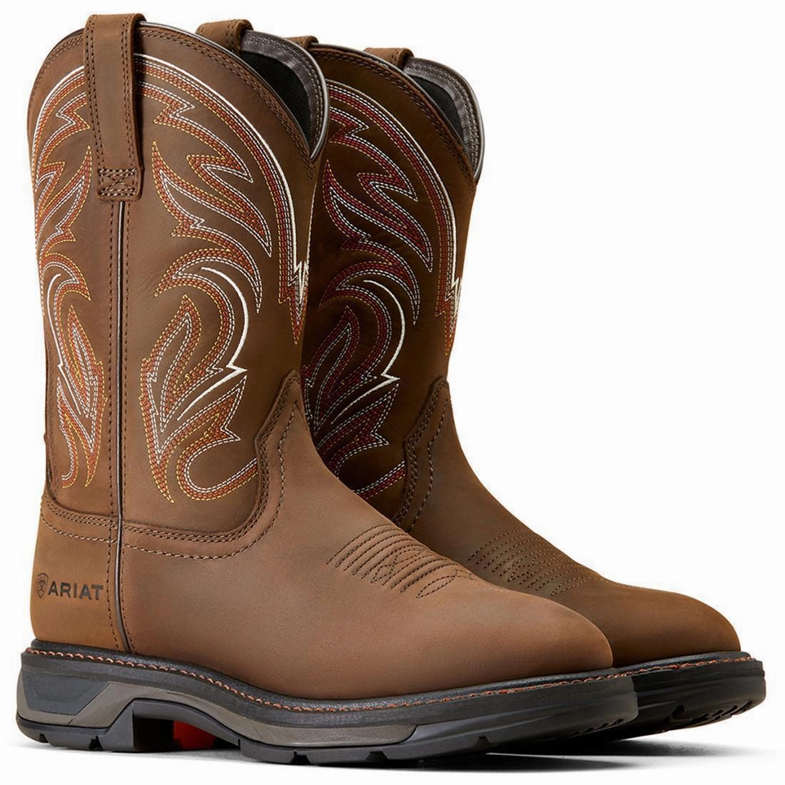 perfect - fit Bold flair WorkHog XT Work Boot Distressed Brown