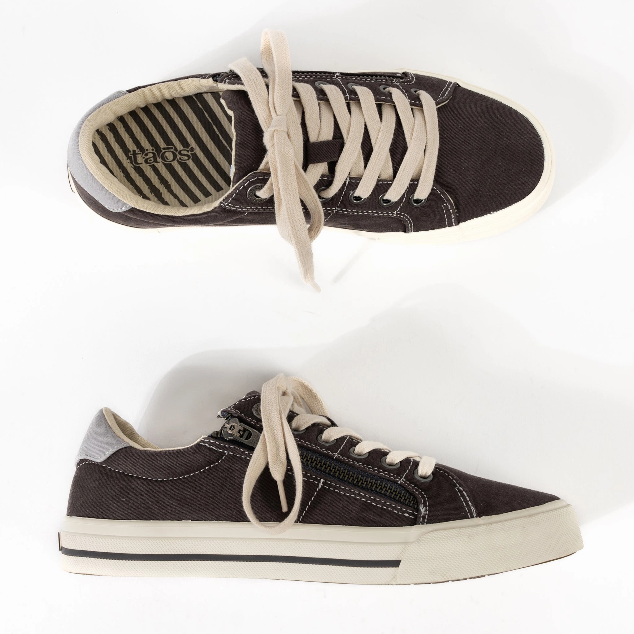 Pressure Relief Footbed Structured shock absorption Z-SOUL - GRAPHITE - CANVAS