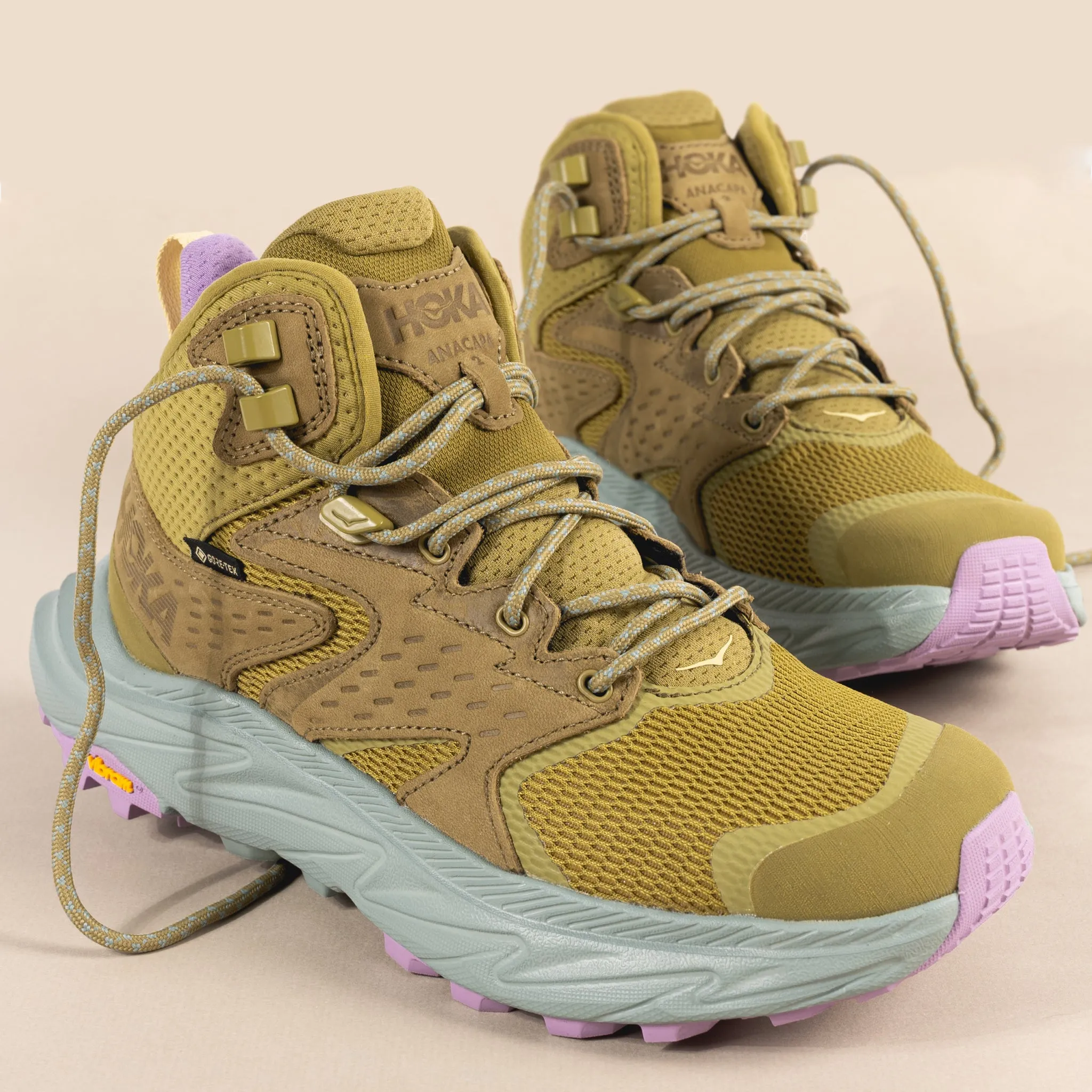 proportion cushioned collar W-ANACAPA 2 MID GTX - GREEN MOSS - SYNTHETIC