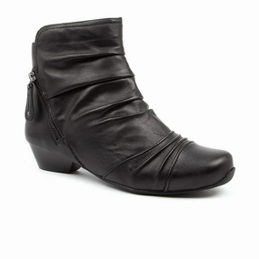 Thermal Insulation Ziera Camryn Wide Ankle Boot (Women) - Black Leather