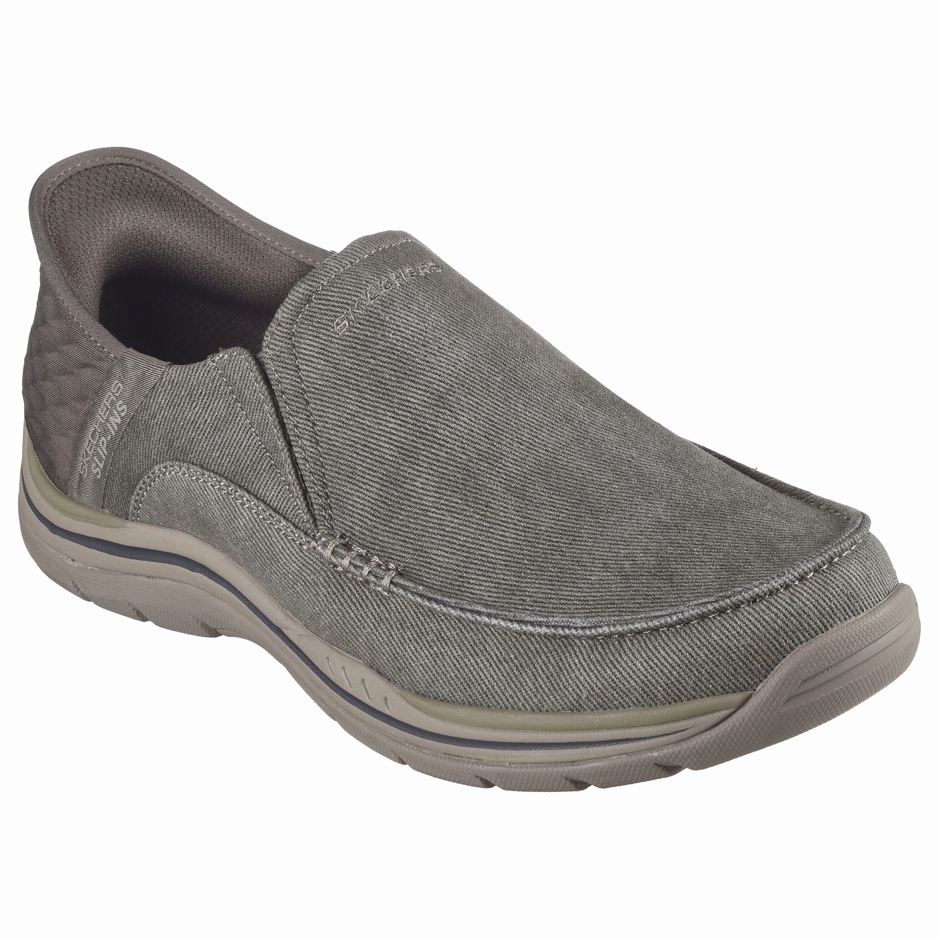 SKECHERS SLIP-INS RELAXED FIT: EXPECTED - CAYSON MEN'S MEDIUM AND WIDE All-weather lining Anti Static Materials