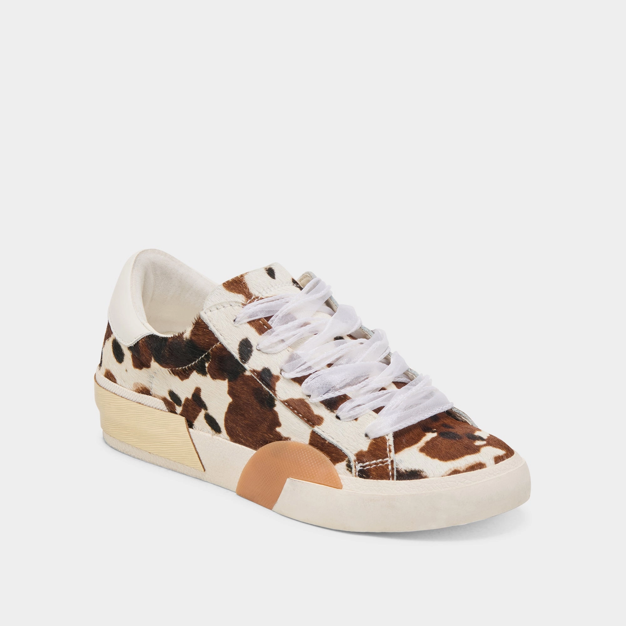 ZINA SNEAKERS COCOA TAURUS CALF HAIR Non-Slip Grip