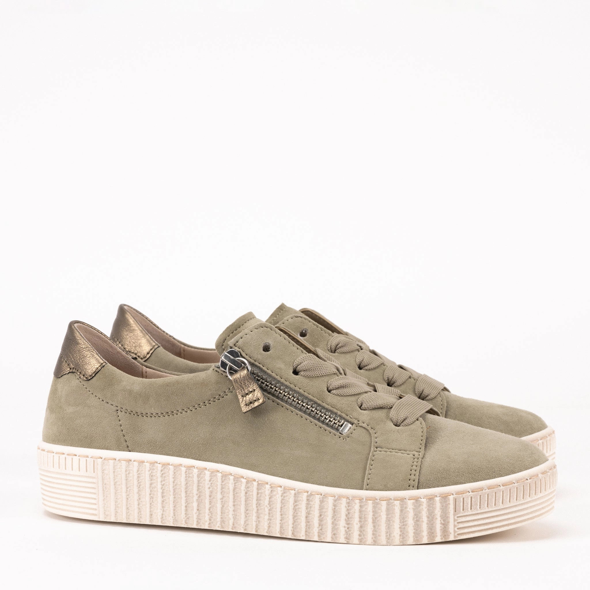 ZIPPER SPORT - SAGE - LEATHER Dependable